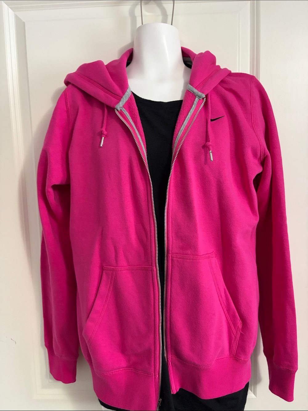 Nike Hot Pink Full-Zip Hooded Sweatshirt